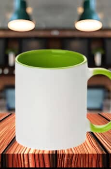 Mug couleur intérieur à personnaliser Vert