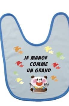 Bavoir Garçon Mange Grand