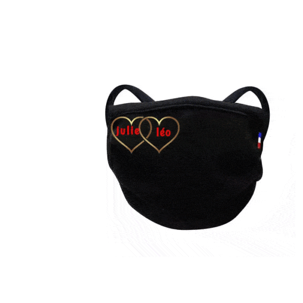 masque afnor noir double coeurs