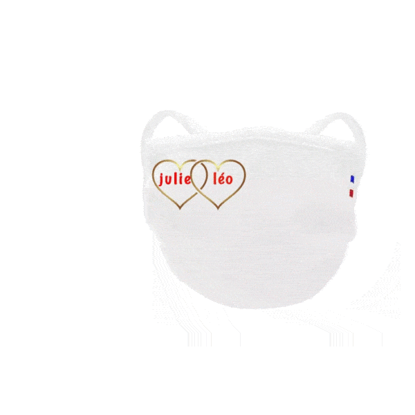 masque afnor blanc double coeurs