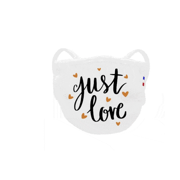 masque afnor blanc  juste love