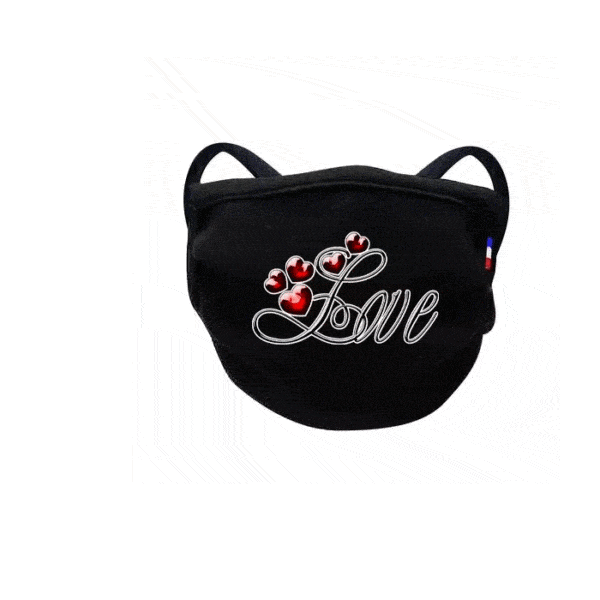 masque afnor noir love