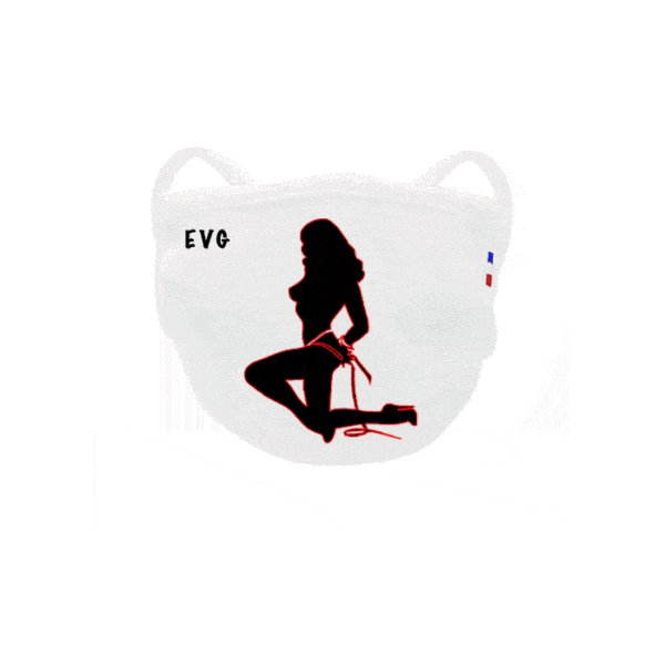 masque afnor blanc  EVG Strip teaseuse
