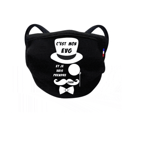 masque afnor noir EVG marié monocle