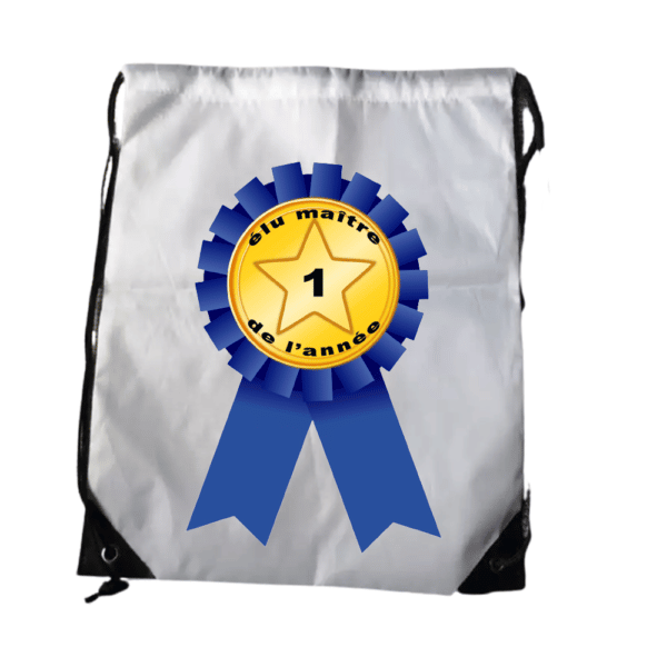 Idée cadeau pour maître : sac à dos "élu maître de l'année"