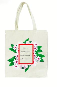 Tote bag marguerite