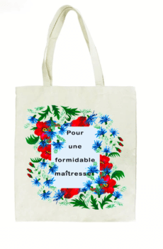 Tote bag fleuri