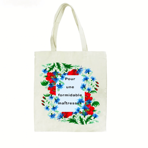 Tote bag fleuri