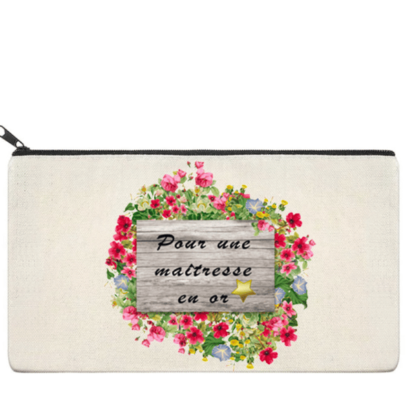 Trousse + fleurs
