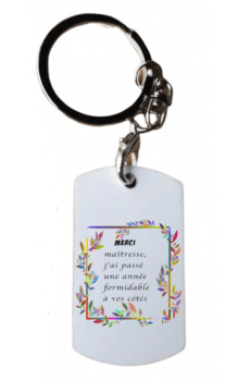 Porte clé avec message