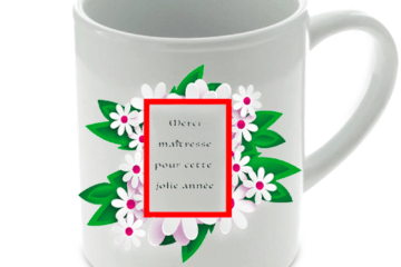 Tasse merci maîtresse année
