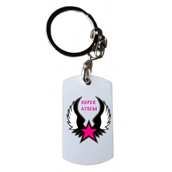 Porte-clé ailes + étoile super ATSEM