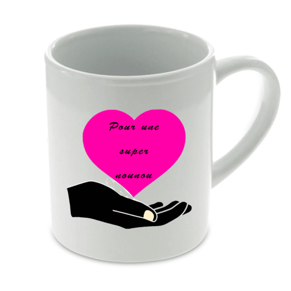 Tasse Coeur Super Nounou