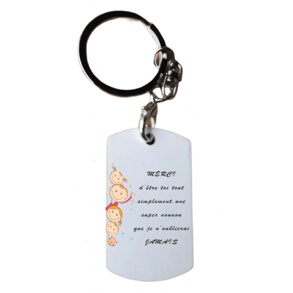 Idée cadeau pour merci nounou : porte-clé "merci nounou"