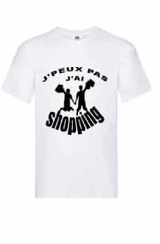 T-shirt je peux pas j'ai shopping