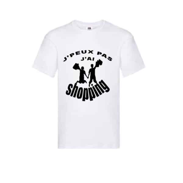 T-shirt je peux pas j'ai shopping