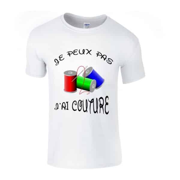 T-shirt je peux pas j'ai couture