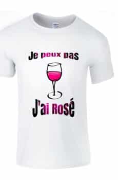 T-shirt je peux pas j'ai rosé