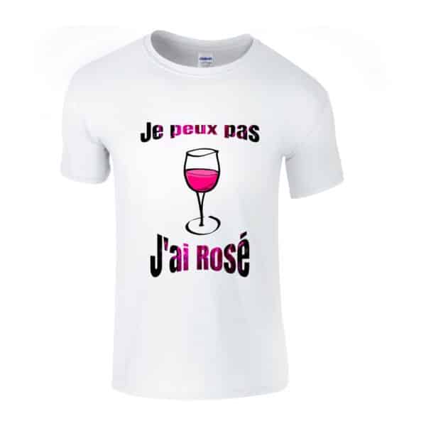 T-shirt je peux pas j'ai rosé