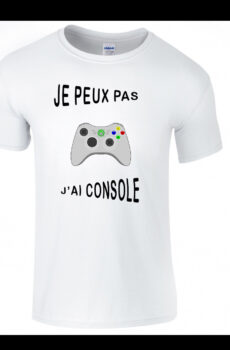 T-shirt je peux pas j'ai console (xbox)