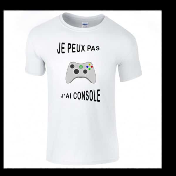 T-shirt je peux pas j'ai console (xbox)