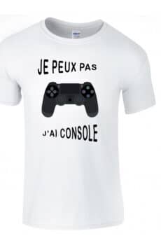 T-shirt je peux pas j'ai console (ps4)