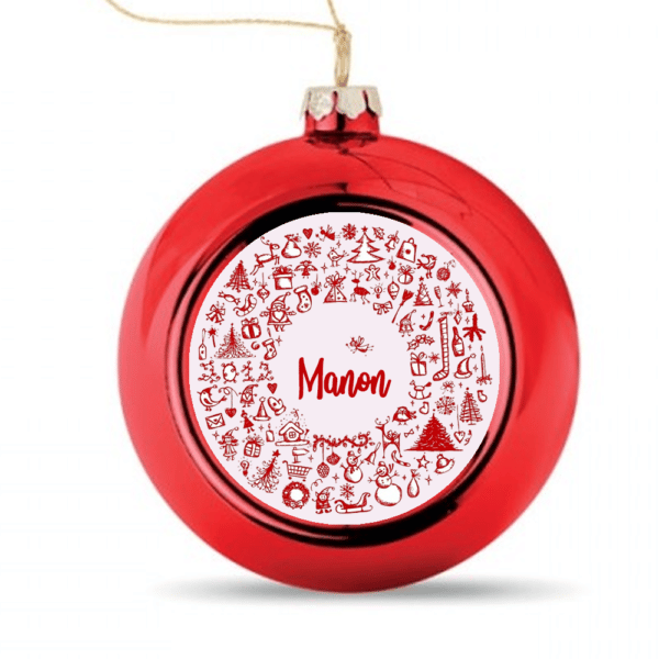 Décoration de Noël Couronne (boule ou flocon)
