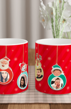 Mug Noël 4 photos