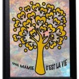 Cadre arbre de vie Une mamie c'est la vie (jusqu'à 20 prénoms) – Image 2