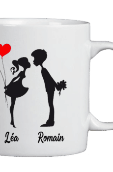 Mug silhouette couple