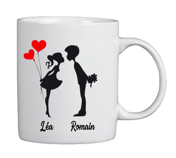 Mug silhouette couple