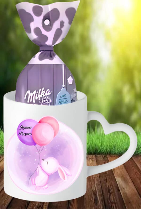 MUG lapin ballons