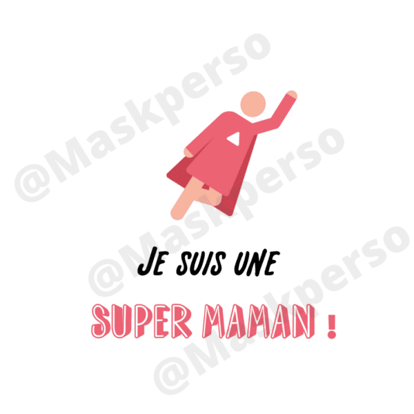 T-Shirt super Maman – Image 2