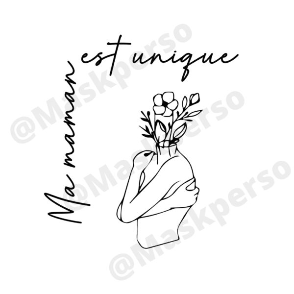 Porte monnaie Ma maman est unique – Image 2