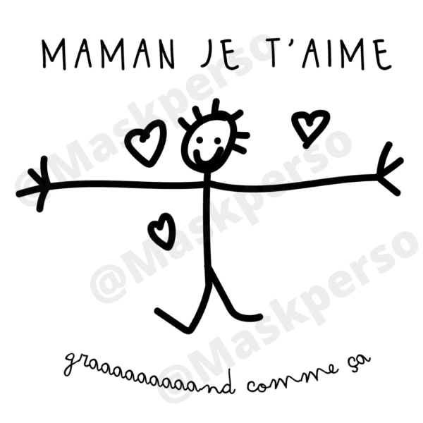 Tasse je t'aime maman – Image 2