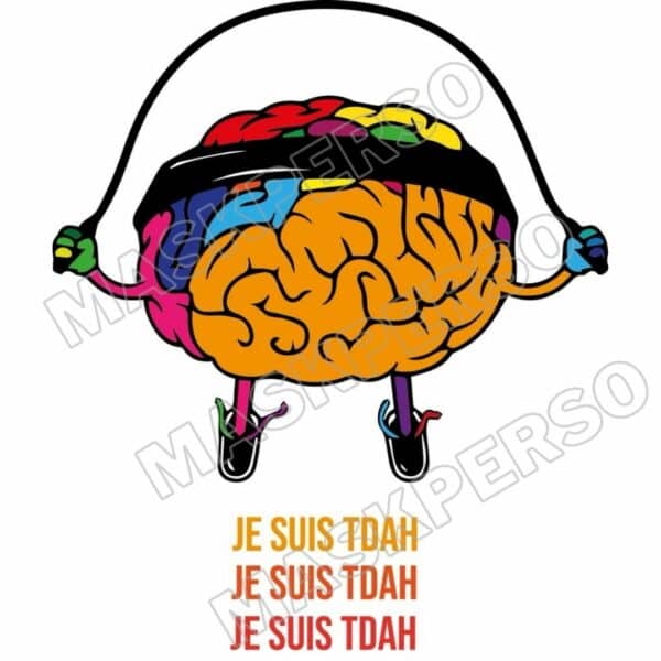 T-Shirt Blanc TDAH humour – Image 2
