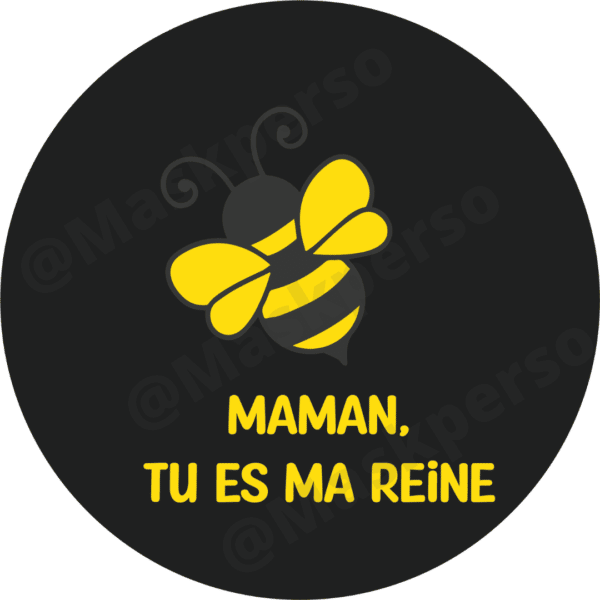 T-shirt pour maman : ma reine – Image 2