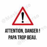 Tee-shirt Papa Trop Beau