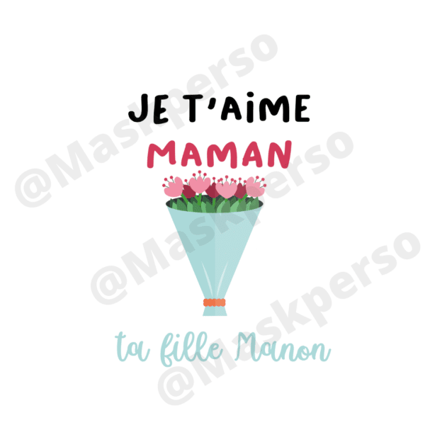 Sac bandoulière maman - je t'aime – Image 2
