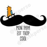 Tee-shirt Papa Moustachu
