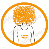 T-Shirt personnalisé TDAH : logo femme – Image 2