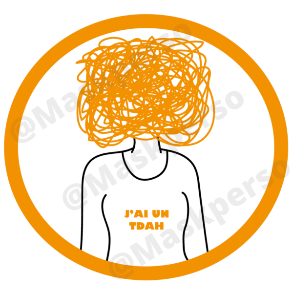 T-Shirt logo femme TDAH – Image 2