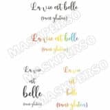 T-Shirt la vie est belle sans gluten – Image 2