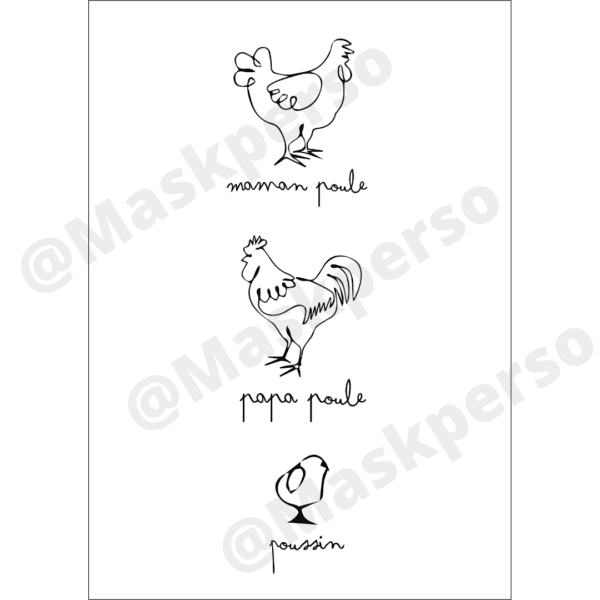 T-Shirt Famille poule