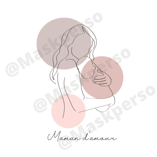 Tasse maman d'amour rose – Image 2