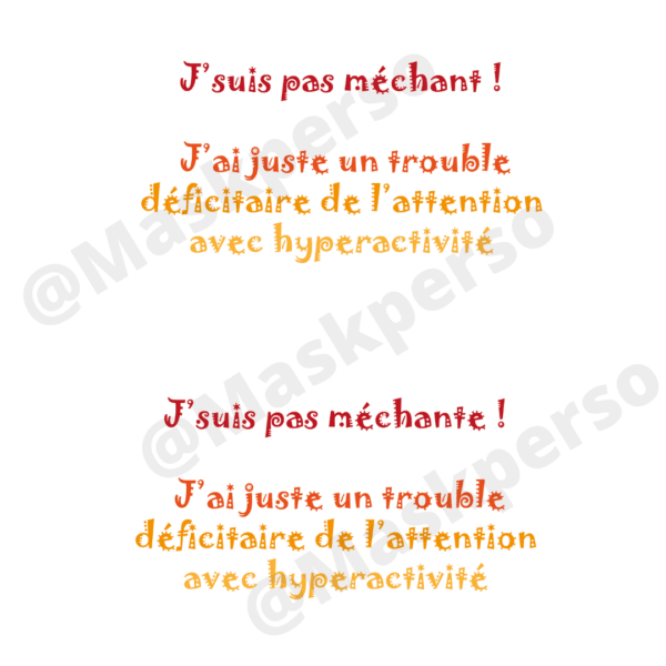 T-Shirt TDAH je suis pas  méchante – Image 2