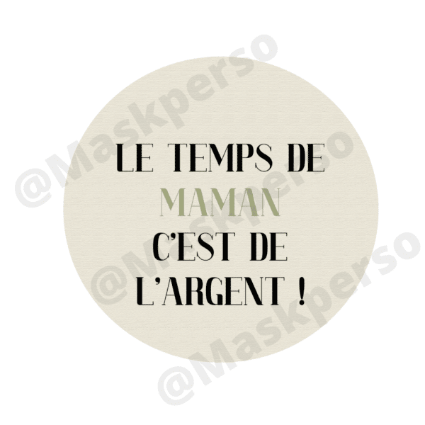 Porte monnaie le temps de maman, c'est de l'argent – Image 2
