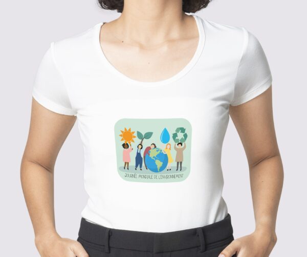 T-Shirt Blanc journée mondiale de l'environnement