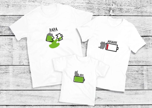 T-Shirt Famille batterie