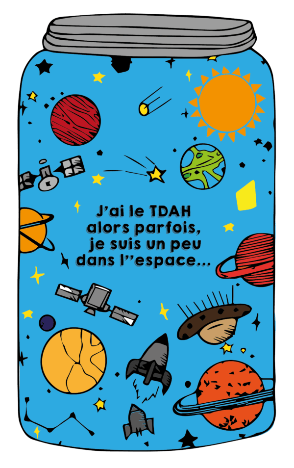 T-Shirt TDAH je suis dans l'espace – Image 2